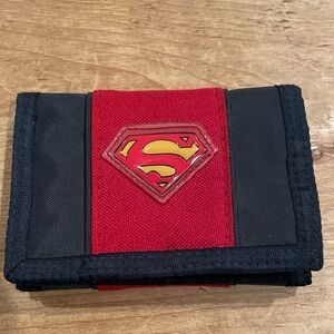 Warner Bros. DC Comics Kids Superman Tri-fold wallet Rare Superhero